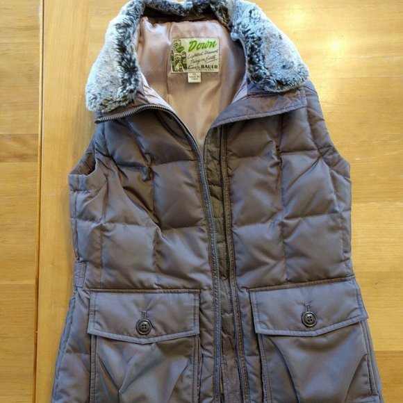 Eddie Bauer Purple Goose Down Vest - Picture 1 of 6